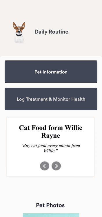 Pet Care Service App