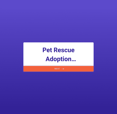 Form Templates: Pet Rescue Adoption Application Form
