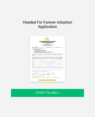Form Templates: Pet Rescue Application Form