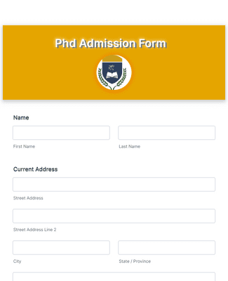 phd online form