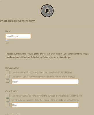 Photo Release Consent Form