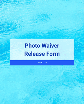 Form Templates: Photo Waiver Release Form