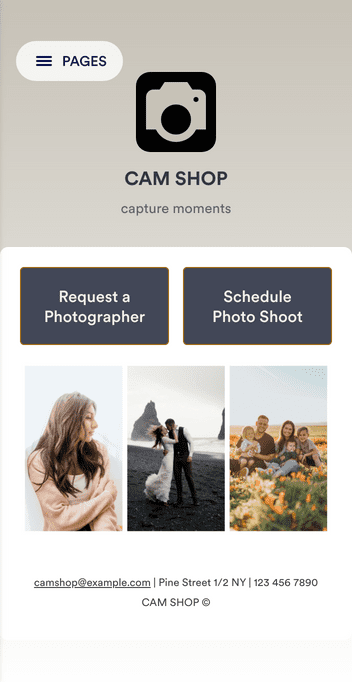 Photography Booking App