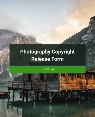 Photography Copyright Release Form