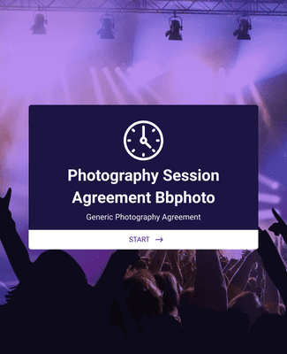 Photography Session Agreement