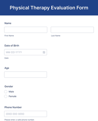 Physical Therapy Evaluation Form Template Jotform   Physical Therapy Evaluation Form B4cd11241ef8f332cf583d9f65e7923a Classic 