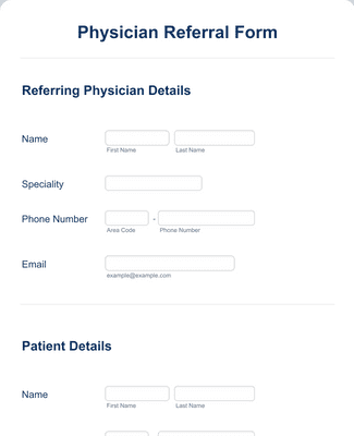 Doctor Referral Form Template | JotForm