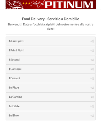 Pitinum Food Delivery - Servizio a Domicilio - Asporto