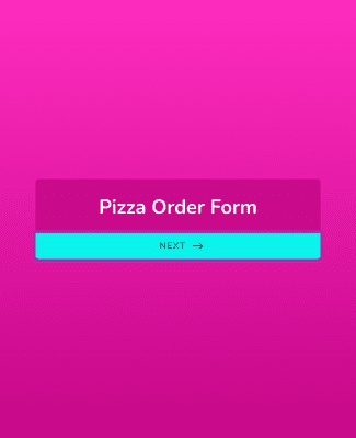Form Templates: Pizza Order Form