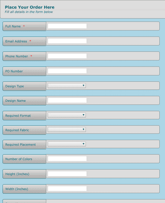 Digital Photo Transfer Order Form