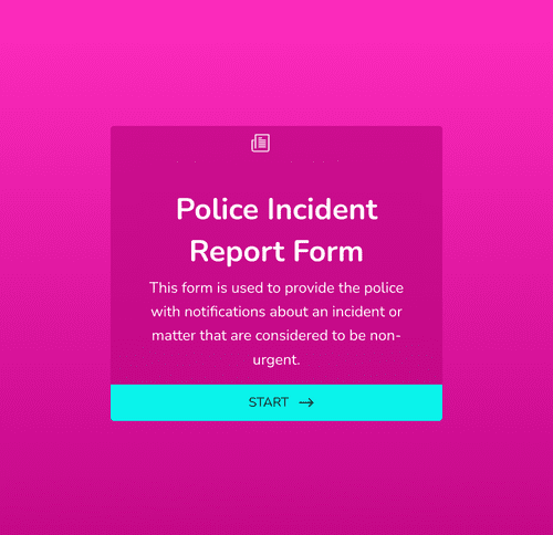 Form Templates: Free Police Incident Report Template