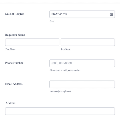 Police Report Request Form Template Jotform 9404