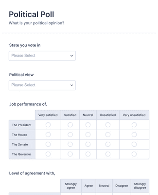 Polls - Form Templates | JotForm