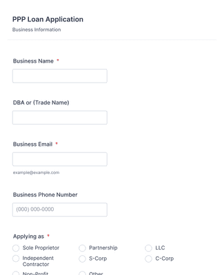 Loan Pre Application Form Template Jotform