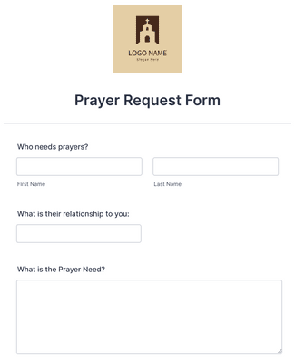 Form Templates: Prayer Request Form