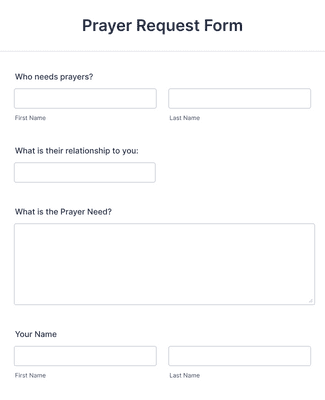 Prayer Request Form Template | Jotform Prayer Request Form Template | Jotform