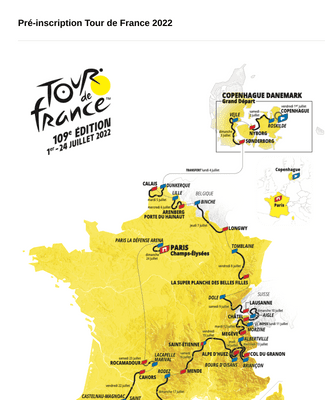 Pré-inscription Tour de France 2022
