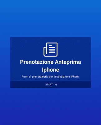 Form Templates: Prenotazione Anteprima Iphone