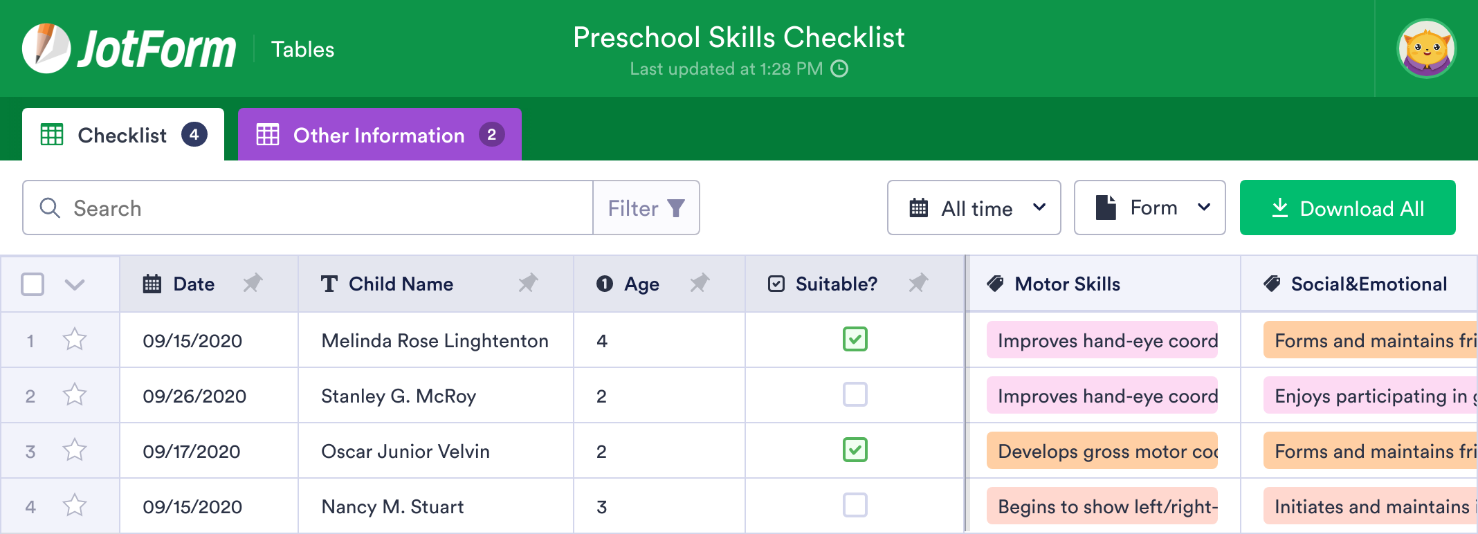 preschool-skills-checklist-template-jotform-tables