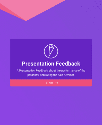 Form Templates: Presentation Feedback
