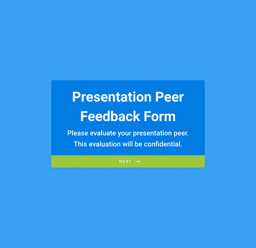 Form Templates: Presentation Peer Feedback Form