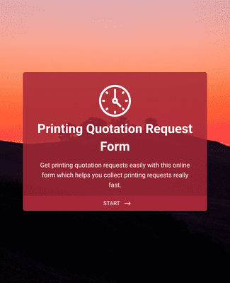 Form Templates: Printing Quotation Request Form