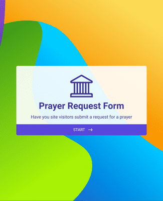 Form Templates: Private Prayer Request Form