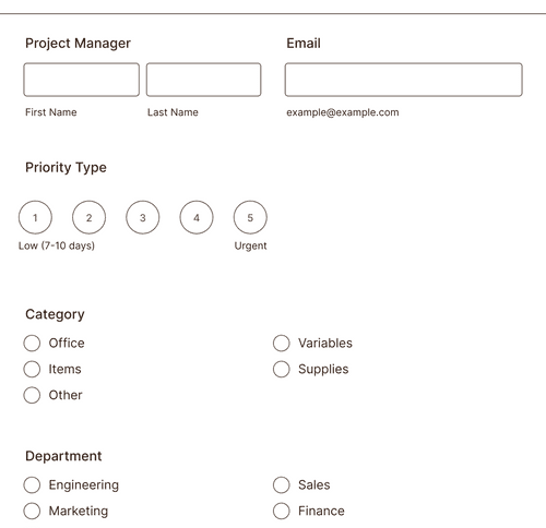 Procurement Request Form Template Jotform 5838