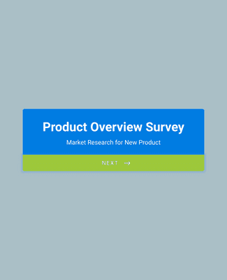Product Overview Survey