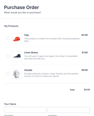 Christmas Box Order Form Template | Jotform