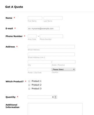 Life-Insurance Quote Form Template | JotForm