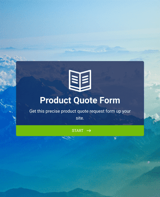 Form Templates: Product Quote Form