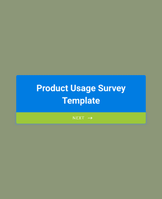 Form Templates: Product Usage Survey Template