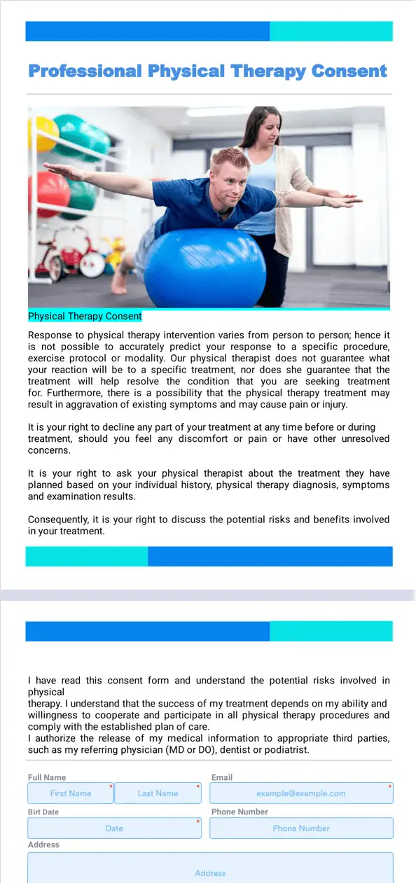 Professional Physical Therapy Consent