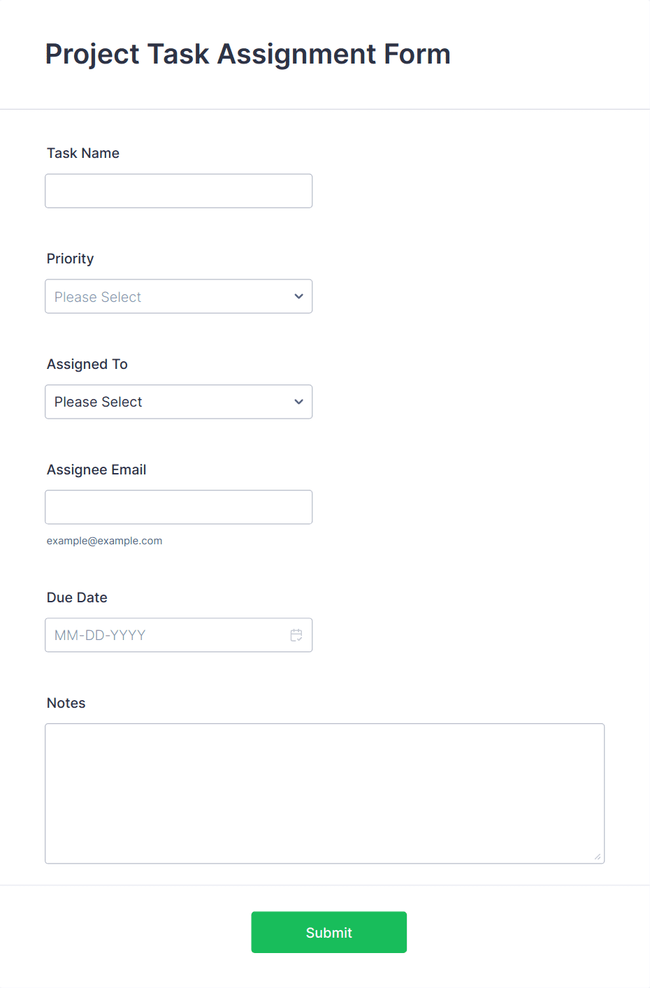 Template project-task-assignment-form