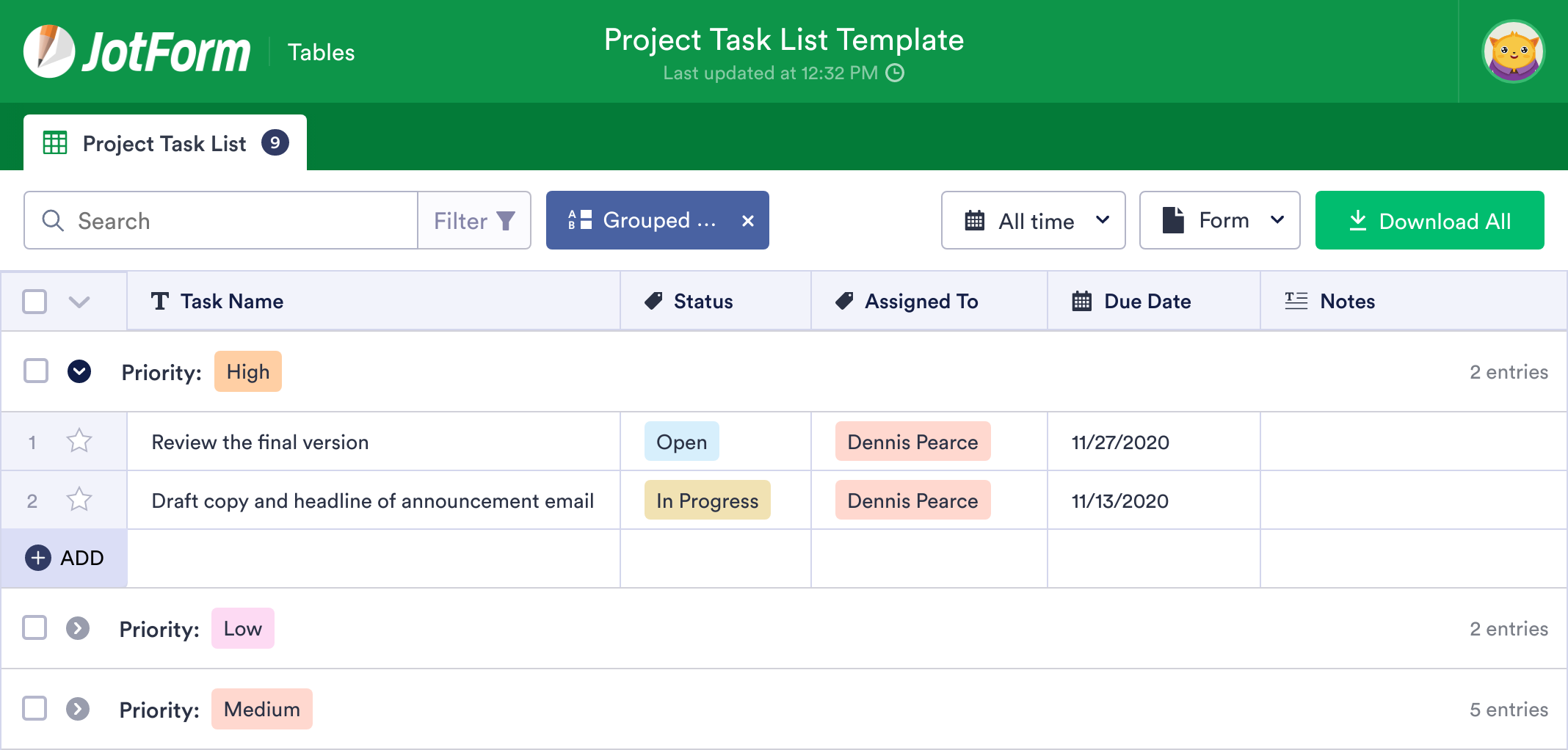 project-task-list-template-jotform-tables