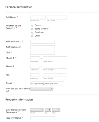Property Information Form Template | Jotform