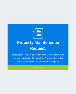 Form Templates: Property Maintenance Request