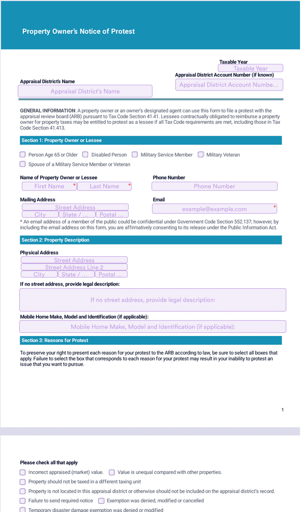 property-owner-s-notice-of-protest-sign-templates-jotform