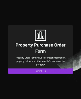 Property Purchase Order Form