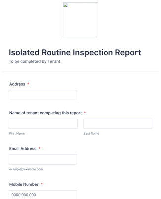 Property Routine Inspection Report Form Template | Jotform