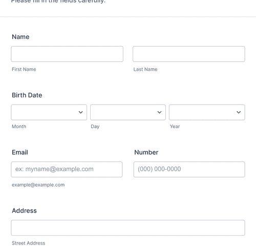 About Me Form Template | Jotform