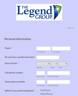 Form Templates: Prospective Client Form