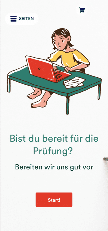 Prüfungsvorbereitung App Vorlage | Jotform