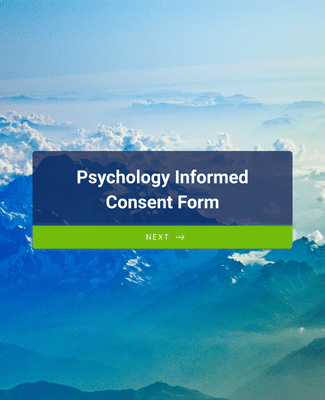 Form Templates: Psychology Informed Consent Form