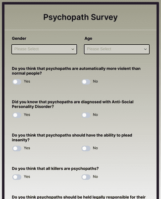 Psychopath Survey