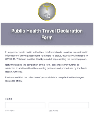 travel health form for spain