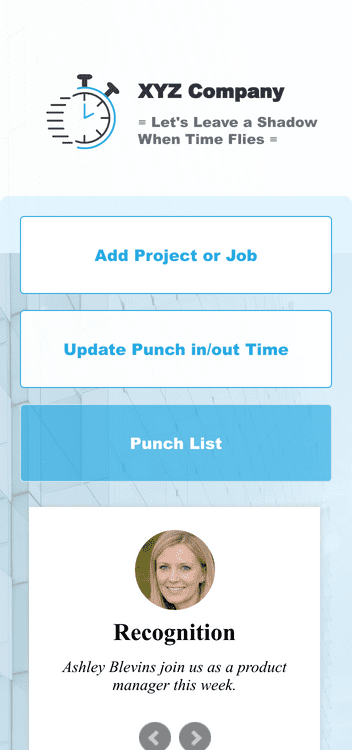 Punch In Out Timesheet App