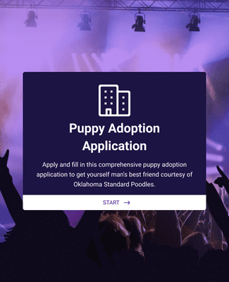 Form Templates: Puppy Adoption Application