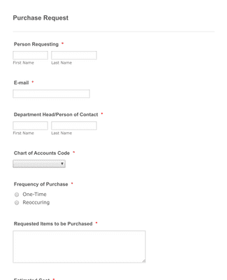 Purchase Request Invoice Invoice Request Form Template | Jotform